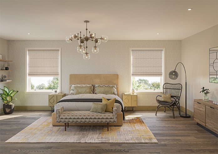 Anodise, Tarnished Bronze - Motorised Roman Blind - Image 8